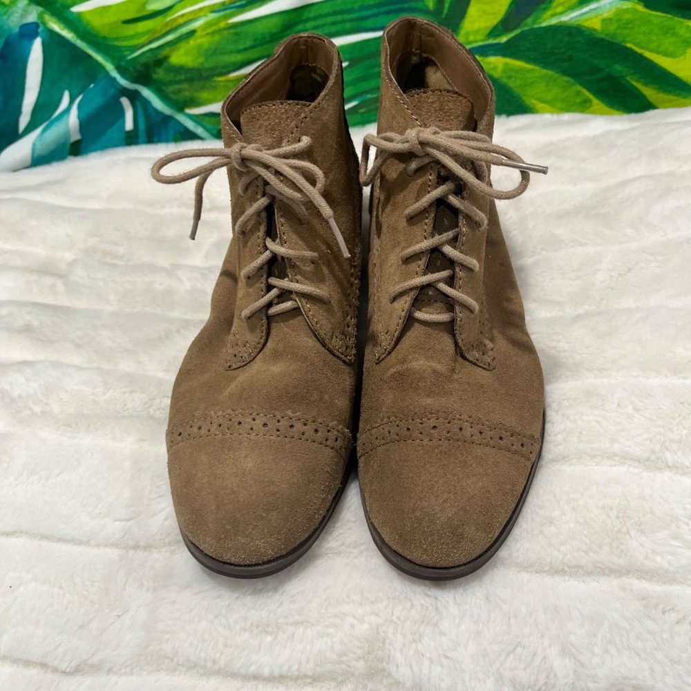 G.H. Bass 7 Porter Leather Ankle Lace Up Tan Fall Autumn Winter College Booties